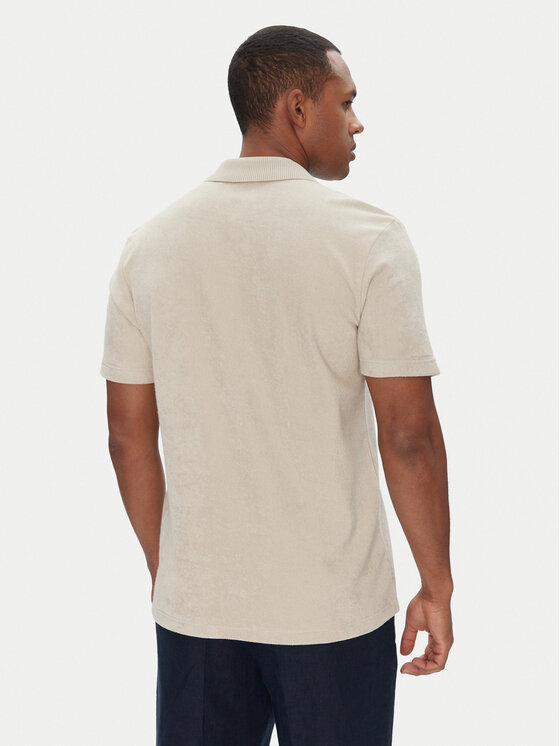 BOSS BOSS Поло Pe_Doubletowel 50539869 Бежевий Relaxed Fit
