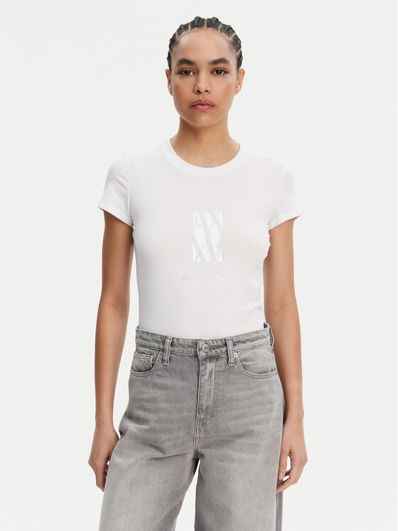 Armani Exchange Armani Exchange Футболка XW000511 AF11929 U0002 Білий Slim Fit
