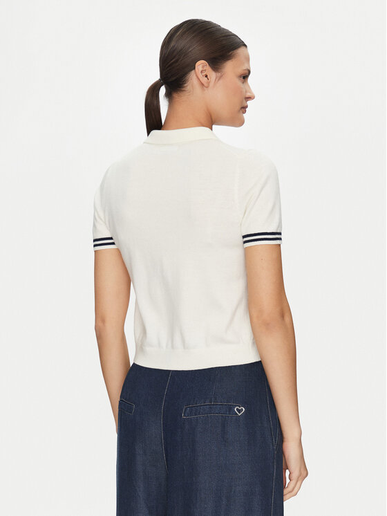 Guess Jeans Guess Jeans Поло W5GR03 Z3HO2 Кремовий Regular Fit