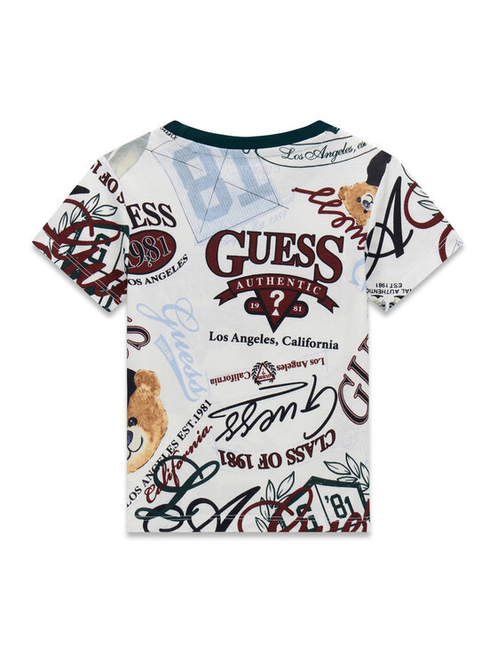 Guess Guess Camiseta N6YI21 K3876 Blanco Regular Fit