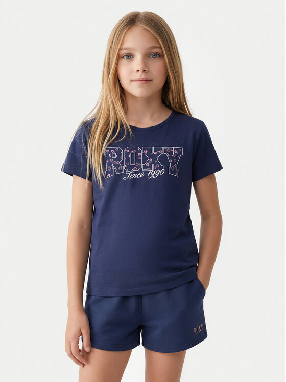 Roxy Roxy Camiseta Lily ERGZT04139 Celeste Regular Fit