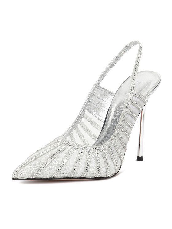 Eva Minge Augstpapēžu kurpes Eva Minge EO-AVA-E373-70H-C183Y1 Sudraba