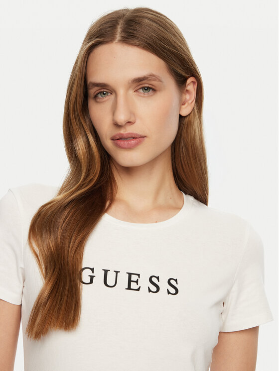 Guess Guess Футболка O5RI01 KBBU1 Білий Slim Fit