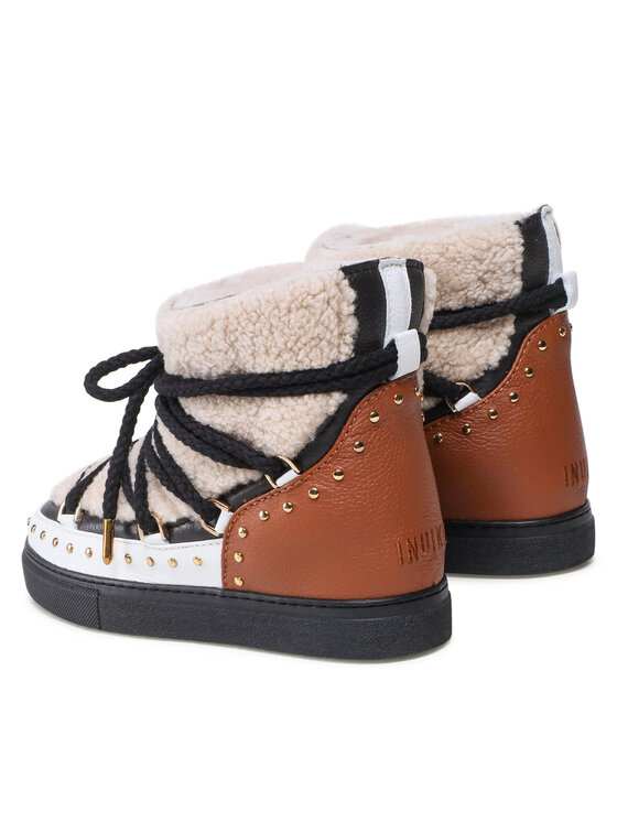 Inuikii Апрески Inuikii Curly Rock Wedge 70103-076 Бежов