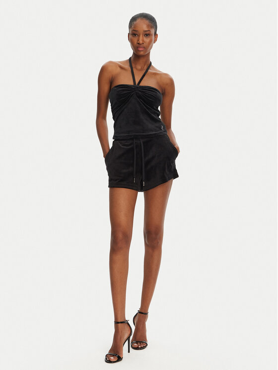 Juicy Couture Juicy Couture Топ JCWCT125325 Чорний Slim Fit
