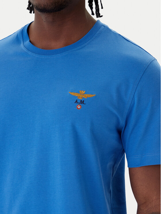 Aeronautica Militare Aeronautica Militare Camiseta 261TS1580UJ00372 Azul Regular Fit