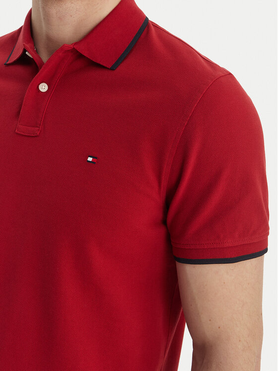 Tommy Hilfiger Tommy Hilfiger Polo Pique MW0MW42750 Rojo Regular Fit
