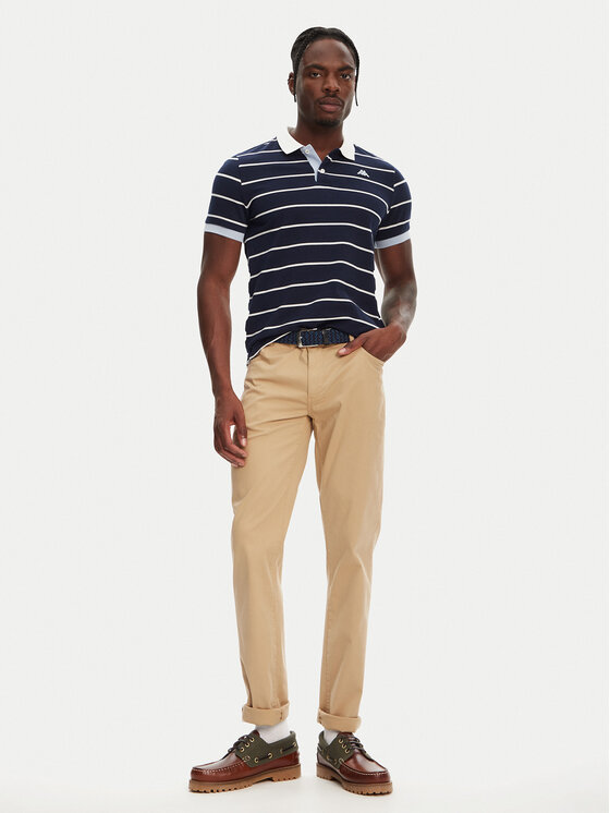 Kappa Kappa Stoffhose Gabardine 67117PW Beige Regular Fit