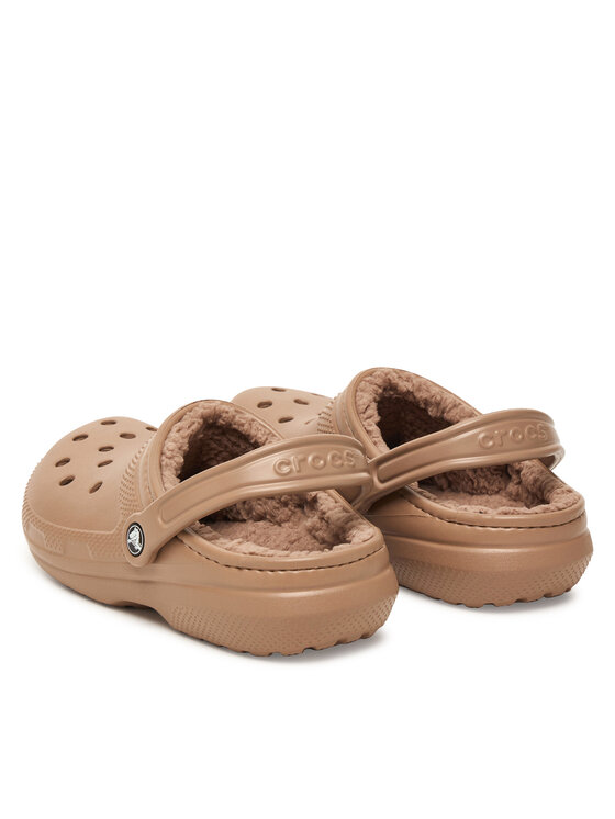 Crocs Klapki Crocs Classic Lined Clog 203591 Brązowy