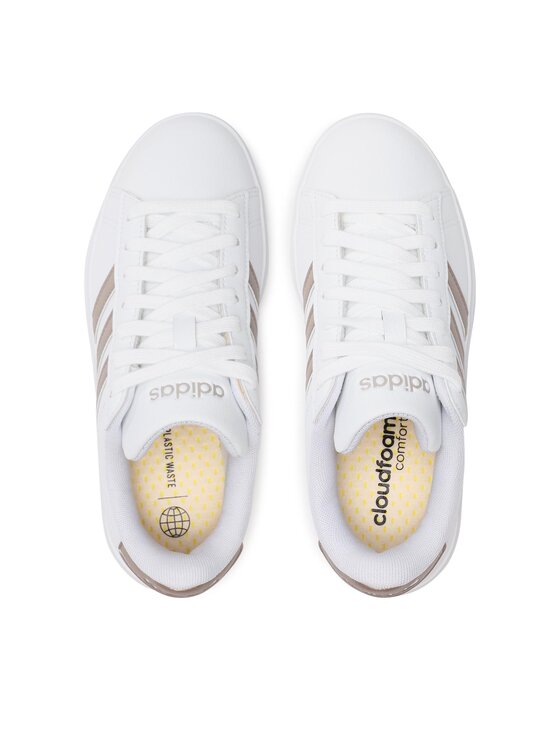 adidas Снікерcи adidas Grand Court Cloudfoam Lifestyle Court Comfort Shoes GW9215 Білий