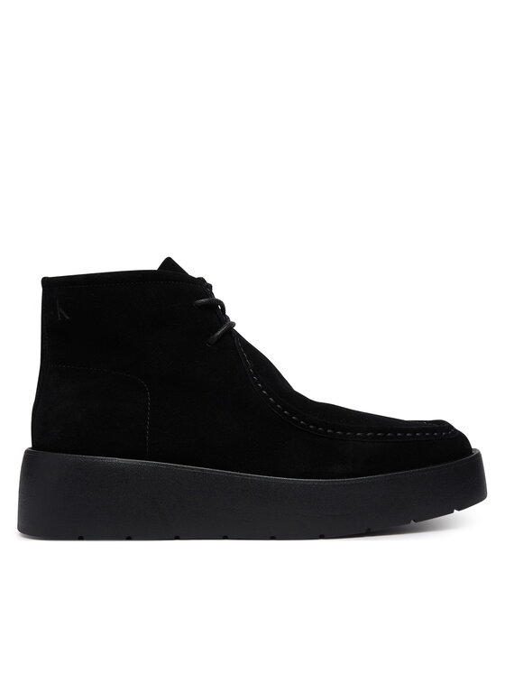 Calvin Klein Auliniai batai Calvin Klein Flatf Lace Up Apr Cut Boot HW0HW03273 Juoda