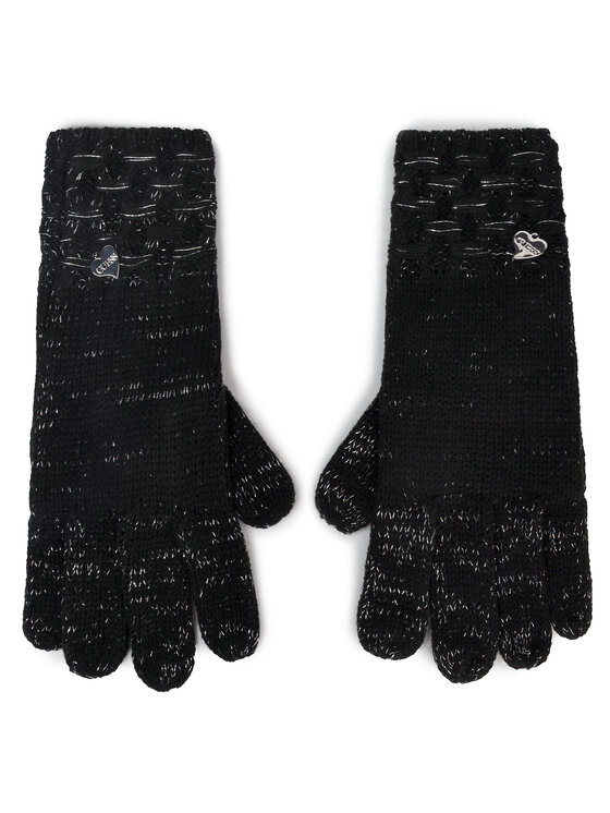 Guess Guantes de mujer Guess Not Coordinated Gloves AW8199 WOL02 Negro