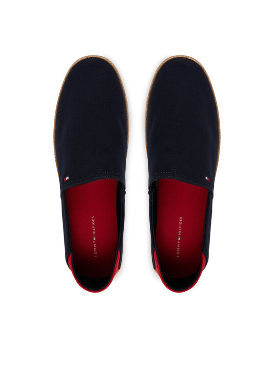 Tommy Hilfiger Espadryle Tommy Hilfiger Core Hilfiger Espadrille Textile FM0FM05792 Granatowy