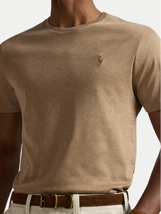 Polo Ralph Lauren Polo Ralph Lauren Camiseta 710740727103 Beis Custom Slim Fit