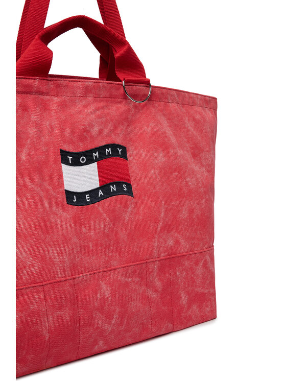 Tommy Jeans Torebka Tommy Jeans Tjw Wave Flag Med Tote AW0AW18466 Koralowy
