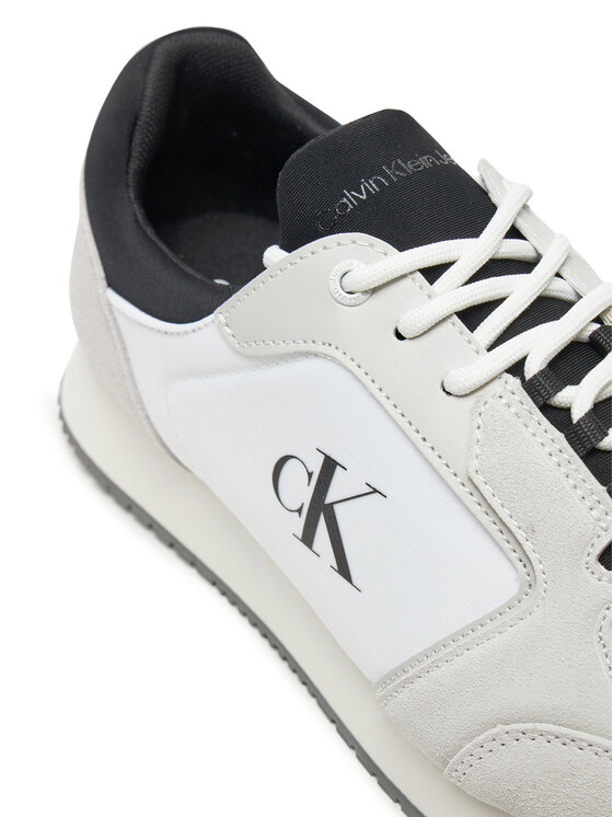Calvin Klein Jeans Sneakersy Calvin Klein Jeans Retro Sock Runner Mg Wmm YM0YM01152 Biały