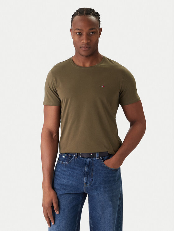 Tommy Jeans Tommy Jeans Camiseta DM0DM04411 Verde Slim Fit