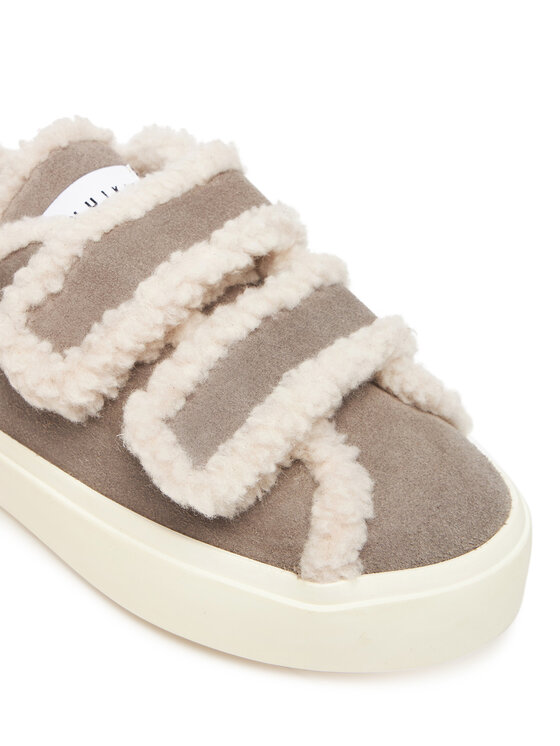 Inuikii Αθλητικά Inuikii Shearling Low Velcro 1001.001.0231 Γκρι