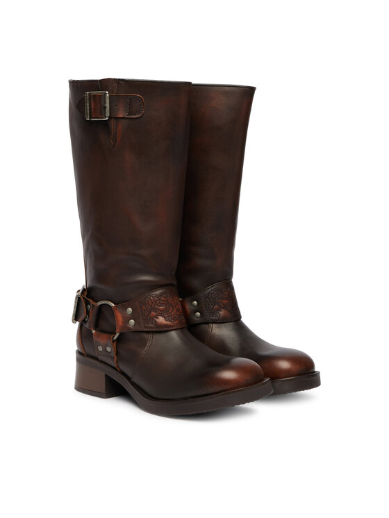 Steve Madden Чоботи Steve Madden Bonetta 11005590 Коричневий