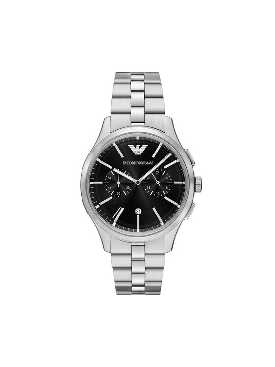 Emporio Armani Ročna ura Emporio Armani Dario AR11691 Srebrna