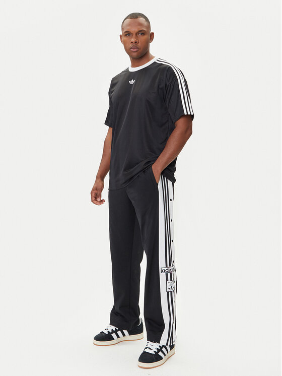 adidas adidas Футболка adicolor Jacquard JW5876 Чорний Loose Fit