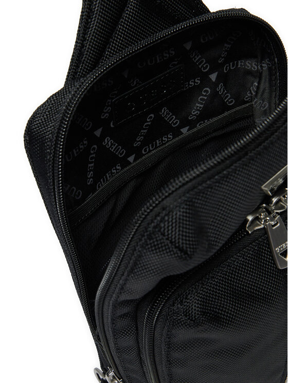 Guess Плоска сумка Guess Lugano HMLUHN P5117 Чорний