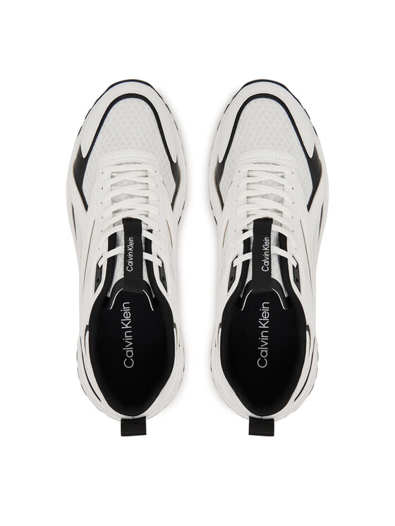 Calvin Klein Laisvalaikio batai Calvin Klein Hike Runner Laceup Strip M-Lt HM0HM02154 Balta