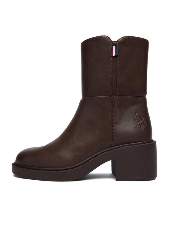 U.S. Polo Assn. Ботильйони U.S. Polo Assn. EO-RAVEN001W/GY1 Коричневий