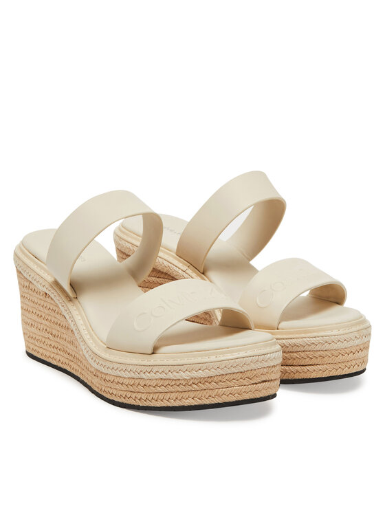 Calvin Klein Alpargatas Calvin Klein Wedge Sandal 50 - He HW0HW02375 Écru