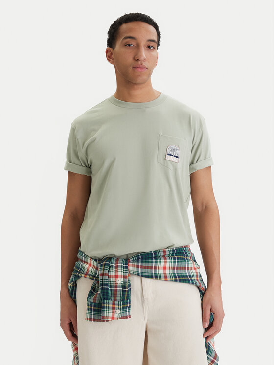RVCA RVCA Camiseta Palmcrest EVYZT00275 Verde Relaxed Fit