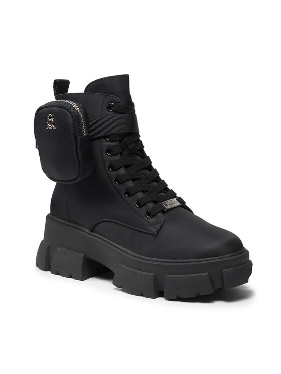 Steve Madden Kotníková obuv Steve Madden Tanker-P SM11001615-04004-001 Černá