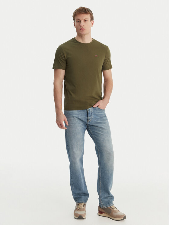 Napapijri Napapijri Camiseta Salis NP0A4H8D Verde Regular Fit