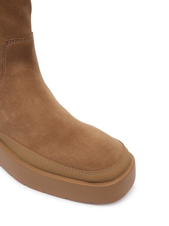 Calvin Klein Botas de nieve Calvin Klein Flatform Mid Boot Suede Wl HW0HW03181 Beis