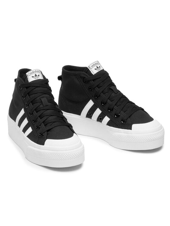 adidas Zapatillas adidas Nizza Platform Mid W FY2783 Negro