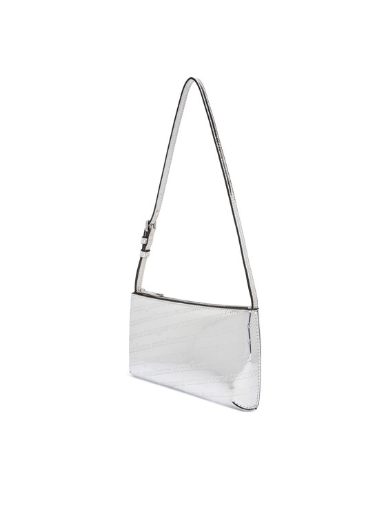 Tommy Jeans Rankinė Tommy Jeans Tjw Must Metallic Shoulder Bag AW0AW18009 Sidabrinė