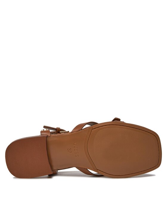 Guess Σανδάλια Guess Tamper FLJTAM LEA03 Καφέ