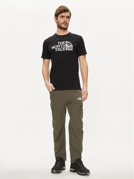 The North Face The North Face Marškinėliai Woodcut Dome NF0A87NX Juoda Regular Fit