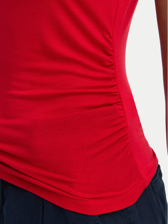Tommy Jeans Tommy Jeans Camiseta Draped DW0DW22802 Rojo Slim Fit