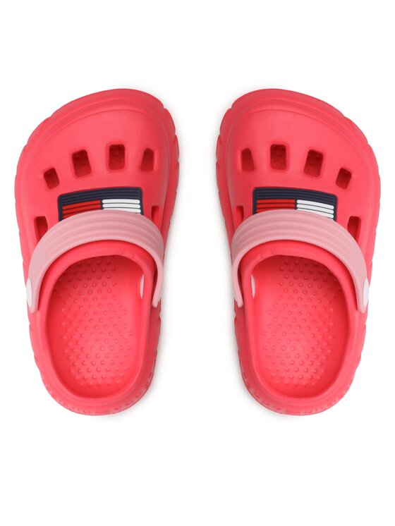 Tommy Hilfiger Klapki Tommy Hilfiger Flag Comfy Sandal T1A2-32780-0083 M Różowy