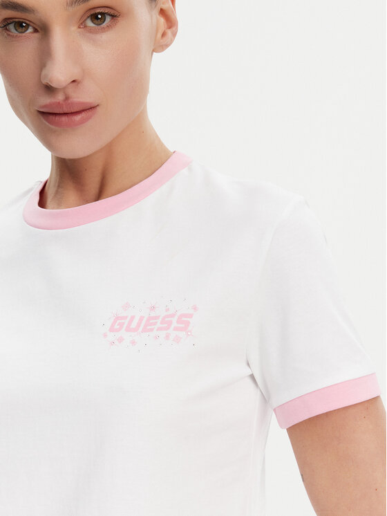 Guess Guess Футболка V5GI11 I3Z14 Білий Regular Fit