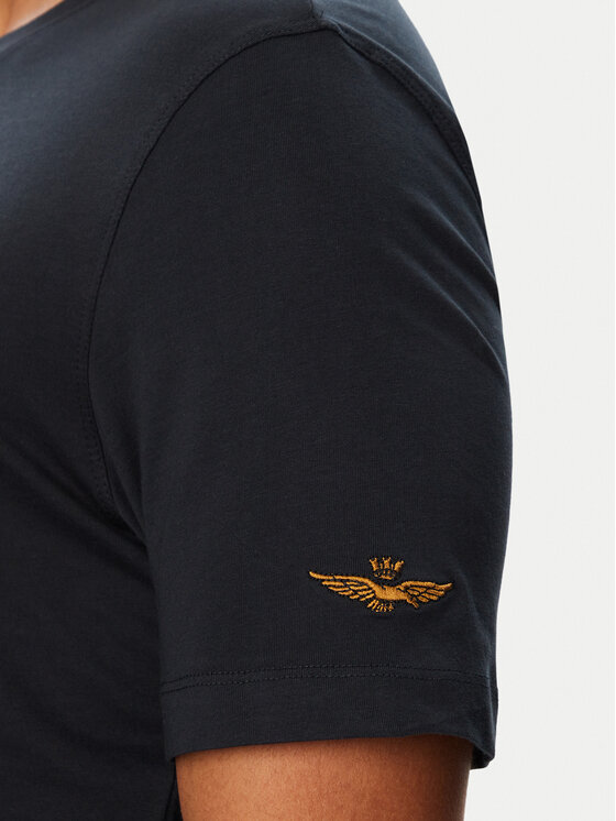 Aeronautica Militare Aeronautica Militare Camiseta 262TS2582UJ00750 Azul marino Regular Fit