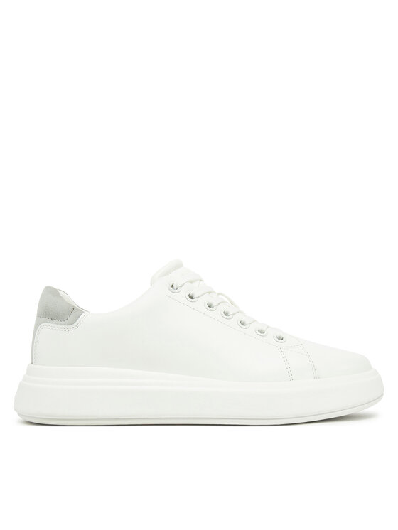 Calvin Klein Laisvalaikio batai Calvin Klein Cupsole Lace Up - Suede Bt HW0HW02404 Balta