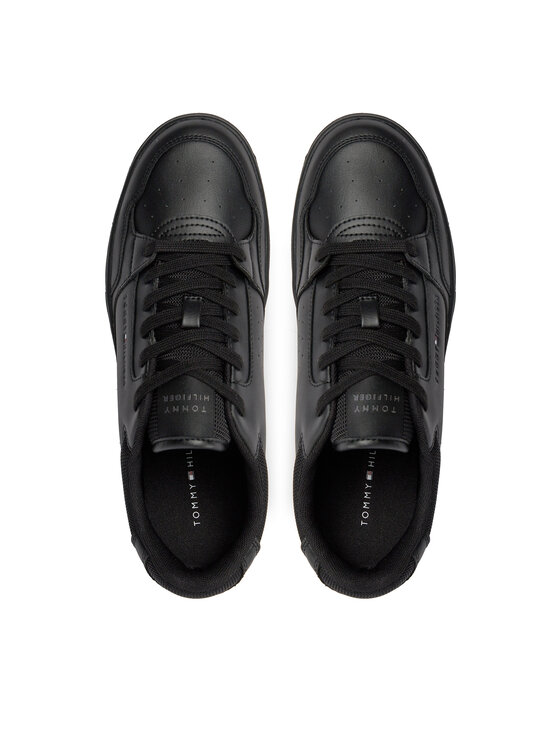 Tommy Hilfiger Sportcipők Tommy Hilfiger Th Basket Core Leather Ess FM0FM05040 Fekete