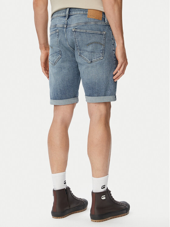 G-STAR G-Star Raw Pantaloncini di jeans 3301 D10481-C051 Blu Regular Fit