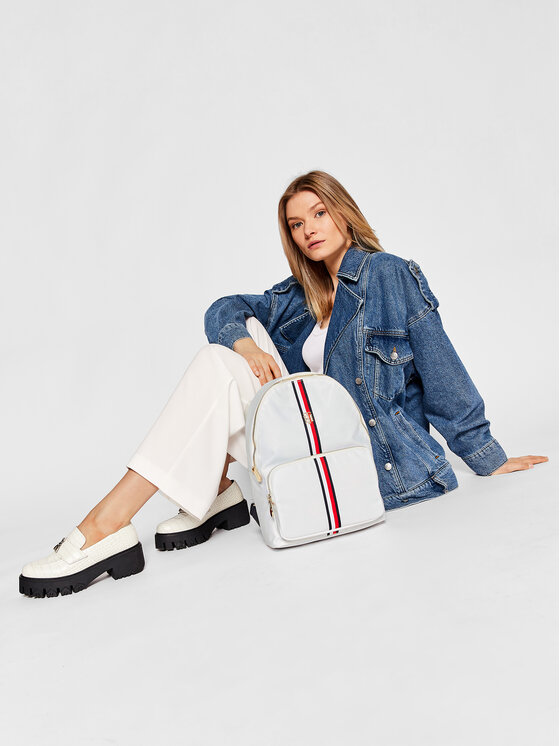 Tommy Hilfiger Hátizsák Tommy Hilfiger Poppy Backpack Corp AW0AW11338 Fehér
