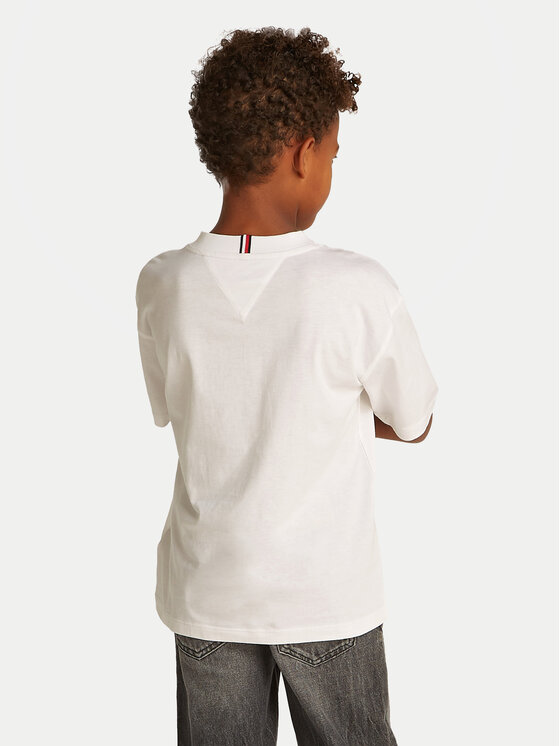 Tommy Hilfiger Tommy Hilfiger Póló Essential Archive KB0KB09646 D Fehér Regular Fit