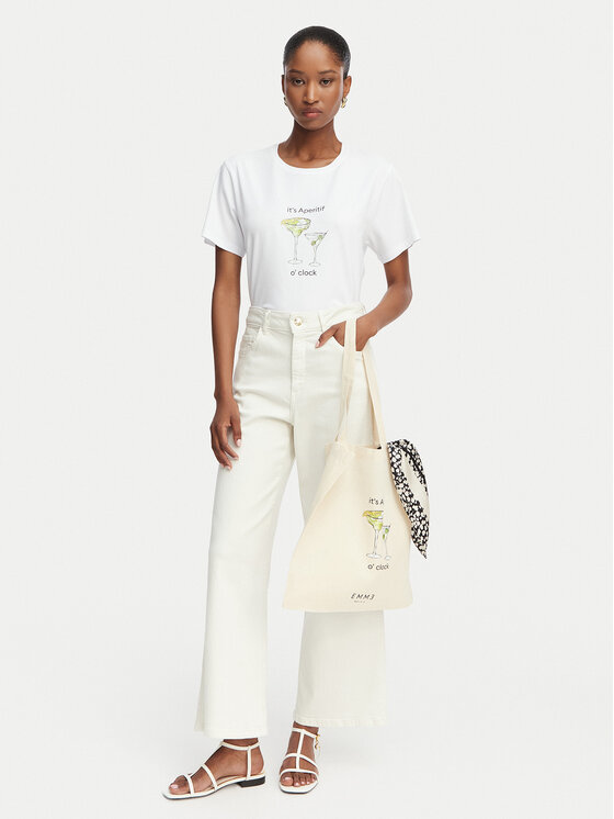 Marella Marella Футболка Emme by Marella Gola 2615971072 Кремовий Regular Fit