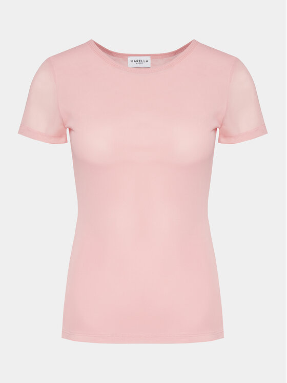 Marella Marella Футболка Zulia 2413971014 Кораловий Regular Fit