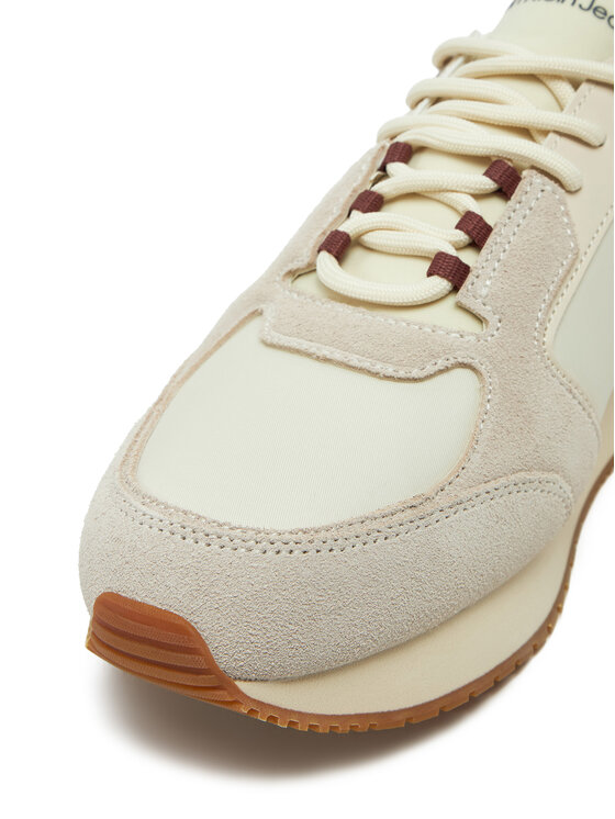 Calvin Klein Jeans Sneakersy Calvin Klein Jeans Retro Sock Runner Mg YM0YM01152 Béžová