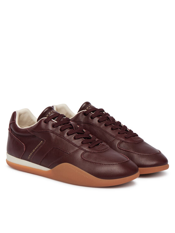 Tommy Hilfiger Сникърси Tommy Hilfiger Th Vintage Low Runner Leather FW0FW09485 Кафяв